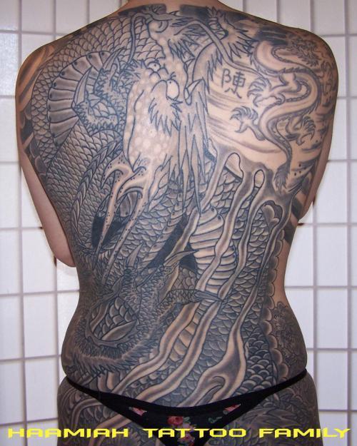 Photo de Dragon tattoo, dragon, oriental réalisé par Haamiah Tattoo Family