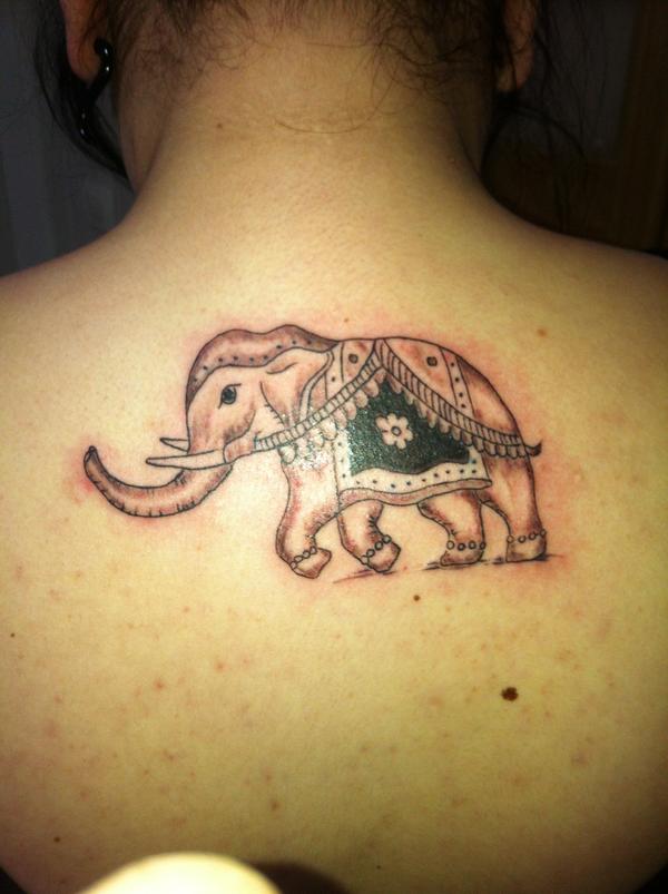 Photo de Eléphant, noir et gris, animaux réalisé par Graphical Tattoo
