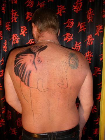 Photo de Eléphant d' Afrique, animaux, tatouage