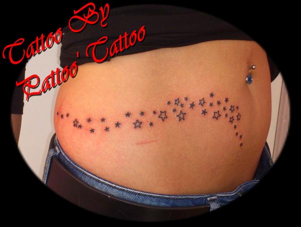 Photo de Etoiles, étoile, tatouage réalisé par Pattoo' Tattoo