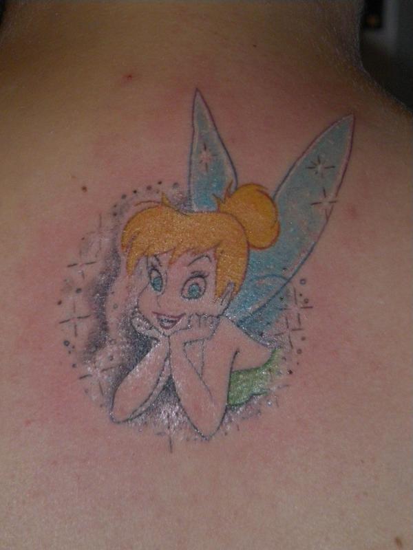 Photo de fée clochette, fée, tatouage réalisé par Néo Corpuss