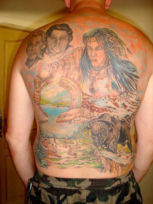 femme et paysage