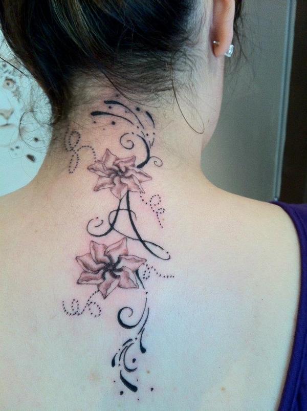 Fleur de tiare, gardenia, spirales