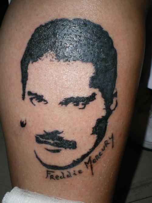 Photo de Freddie Mercury, ombre, visage