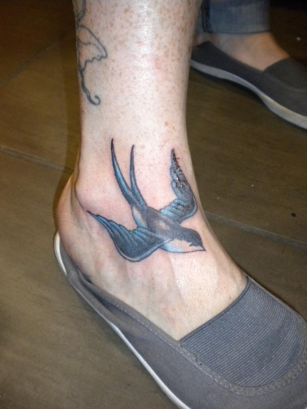 Photo de hirondelle, old school, animaux réalisé par Jeanjean Tatouage