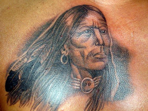 indien noir et gris
