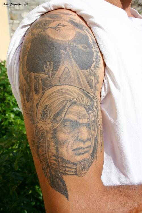 Photo de Indien, indien, tatouage