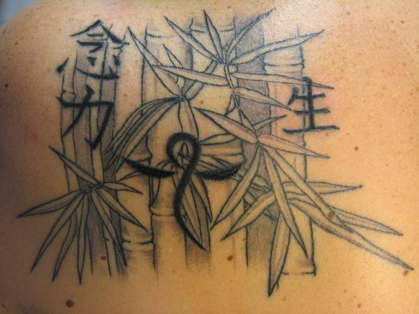Photo de kanji bambous, kanji, Clef réalisé par authentic tatoo