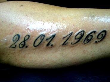 lettering d'une date