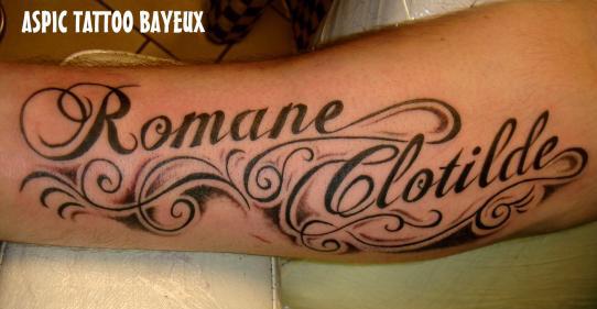 Photo de lettrage, écriture, caligraphie réalisé par Aspic  Tattoo