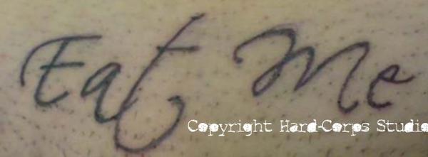 Lettrage "Eat me"