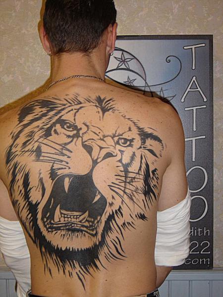Photo de lion, noir, félin