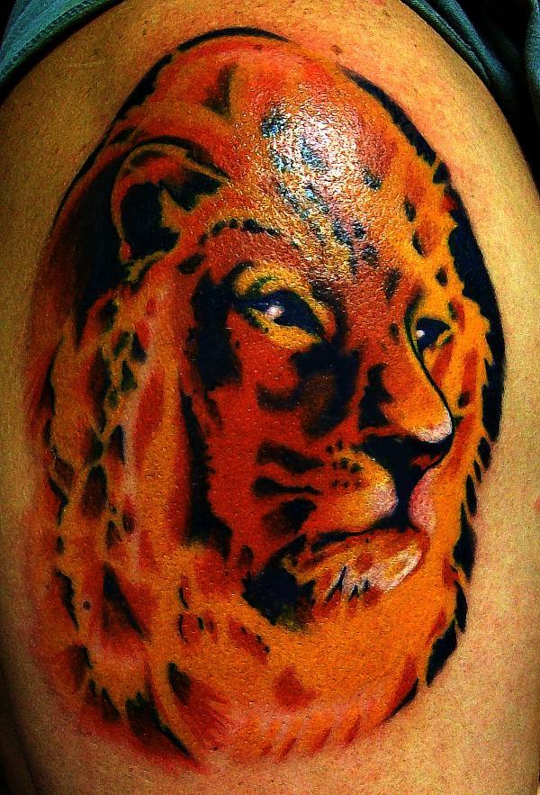 Lion en couleur
