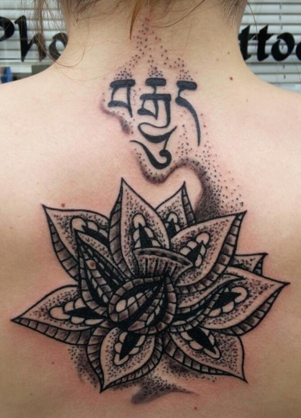 lotus noir et gris