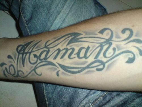 Photo de Maman, calligraphie, lettre