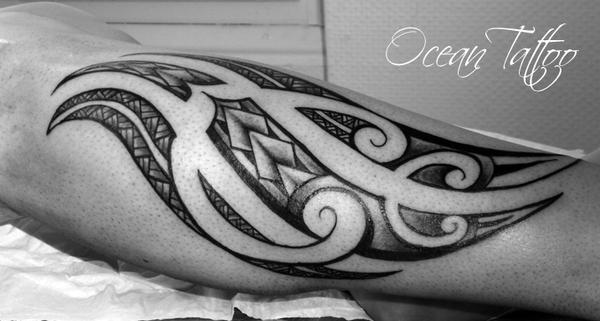 Photo de Motif maori, tribal, maori réalisé par Ocean Tattoo