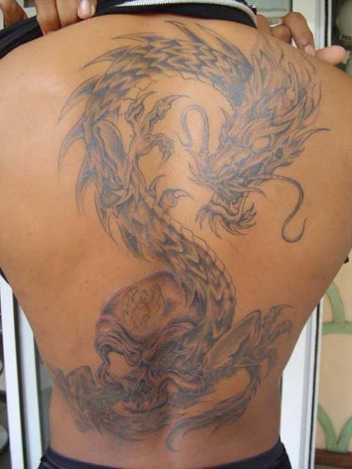Photo de No fear, dragon, fantastique réalisé par Cat's Eyes Tattoo/Piercing