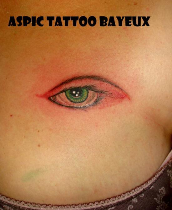 Photo de oeil réaliste, oeil, réaliste réalisé par Aspic  Tattoo