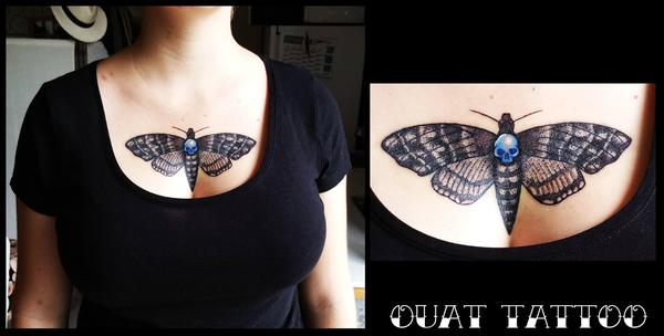 Papillon sphinx tete de mort