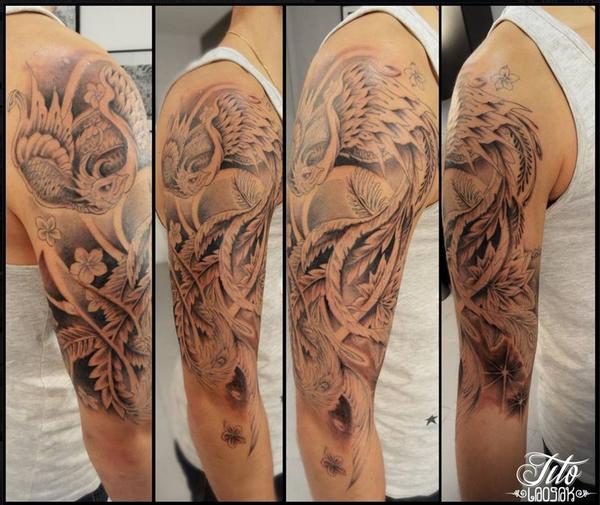 Tatouage réalisé par Tito Laosak Tattoo