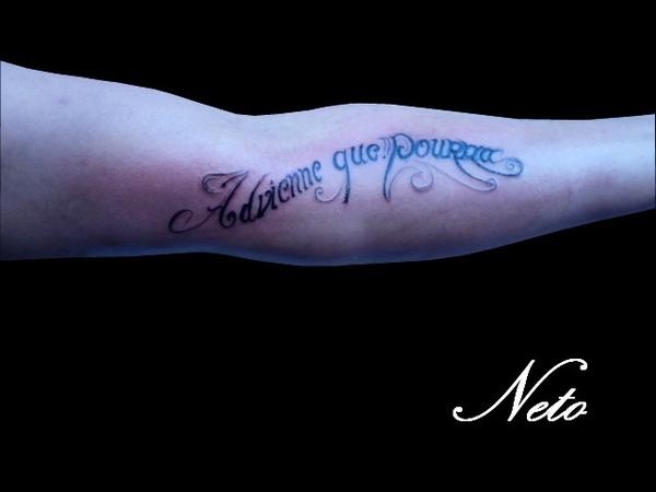 Phrase tatouée