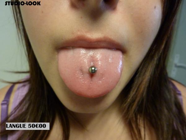 Photo de Piercing langue, piercing, langue réalisé par Studio-Look