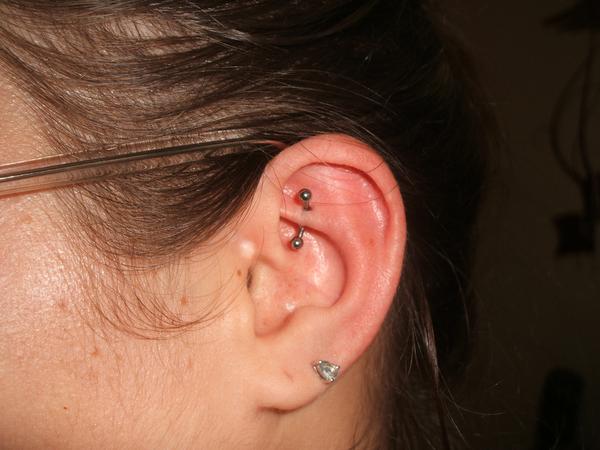 Photo de piercing rook, piercing, oreille réalisé par A m'aime la peau