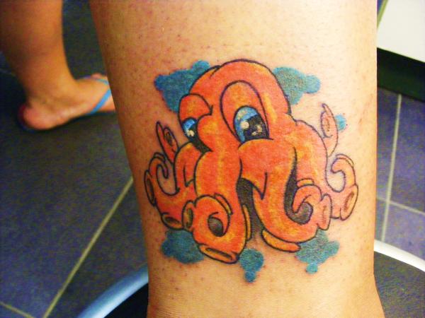 Photo de Pieuvre couleur, tatouage, Pieuvre couleur réalisé par Eastern Tattoo