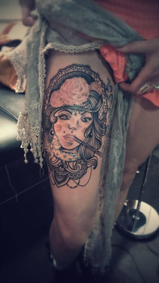 Pin-up cuisse
