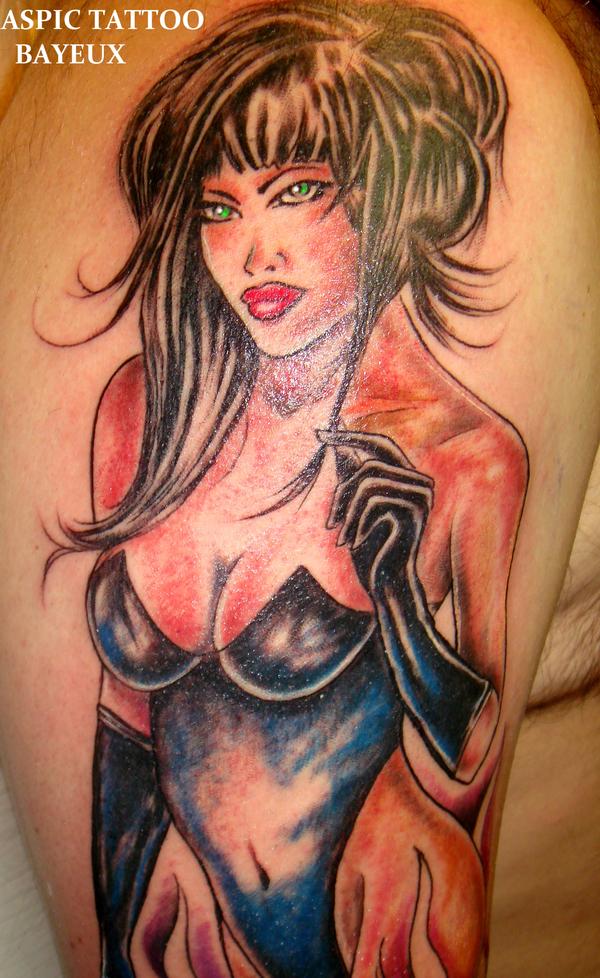 pin up en cuir