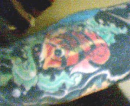 Tatouage réalisé par Bruno Percing