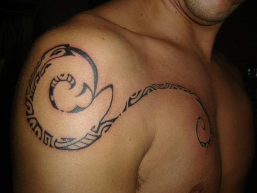 Photo de Polynesie, lézard, tatouage
