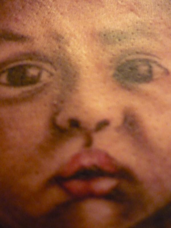 Photo de Portrait de bébé, réaliste, visage réalisé par Tattoo Style Neto