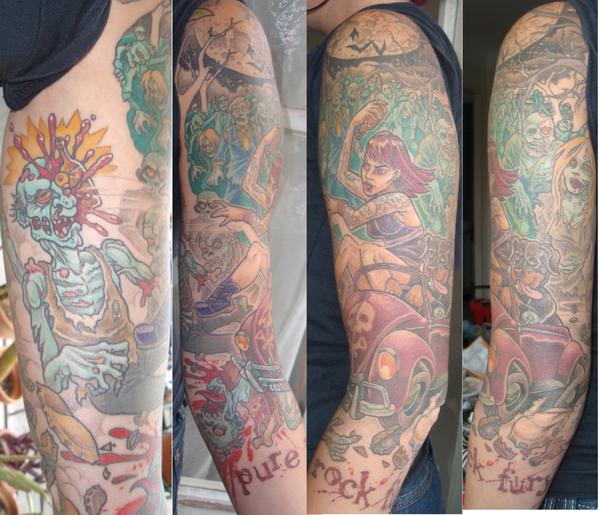 Tatouage réalisé par Zombi Kitsch Tatouages