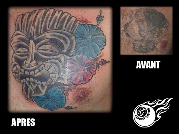 Photo de Recouvrment Tiki Fleurs hibiscus, fleur, hibiscus réalisé par Florian Tattoo