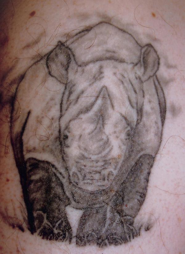 Photo de rhinocéros, animaux, tatouage réalisé par Art-eternel