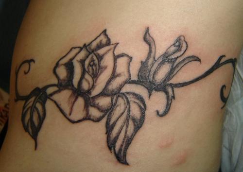 Photo de Roses, rose, tatouage