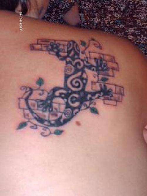 Photo de Salamandre poly, polynésien, Tatoueur