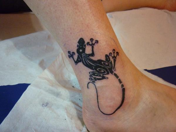 Photo de salamandre tribal, tribal, salamandre réalisé par RaynoTattoo