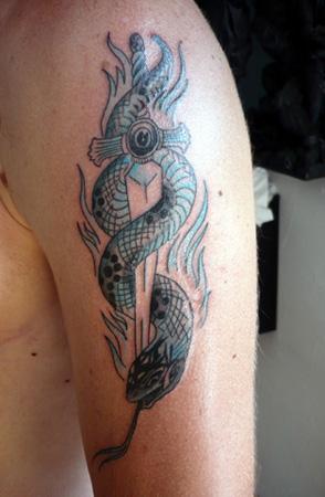 Serpent bleu