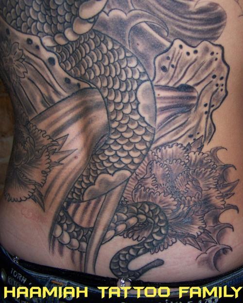 Photo de Serpent orient, chinois, oriental réalisé par Haamiah Tattoo Family