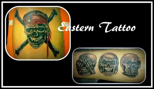 Photo de skull, tête de mort, skull réalisé par La Boutique tatouage