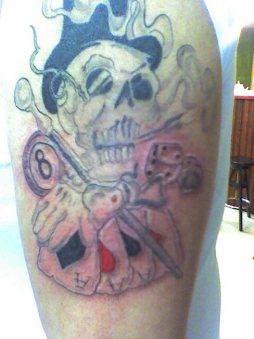 Photo de Skull, tête de mort old school, old school, tête mort