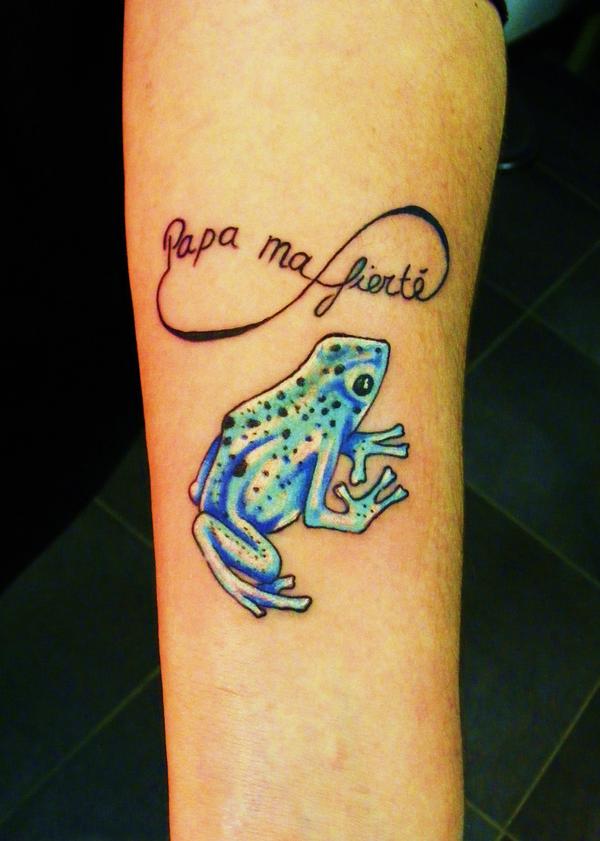 Photo de tatouage grenouille, animaux, tatouage réalisé par Eastern Tattoo