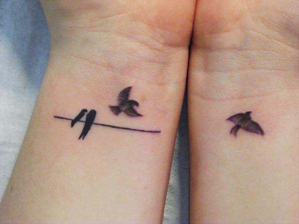 tatouage hirondelles