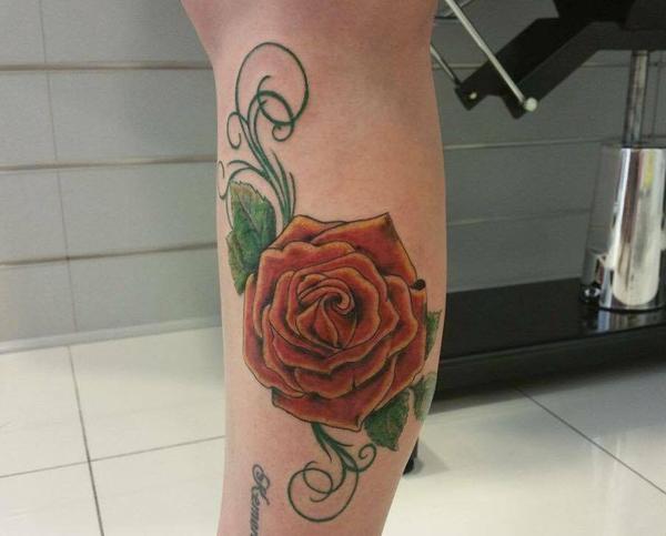tatouage rose