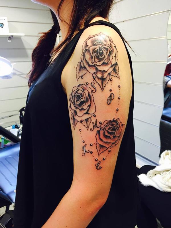 tatouage rose