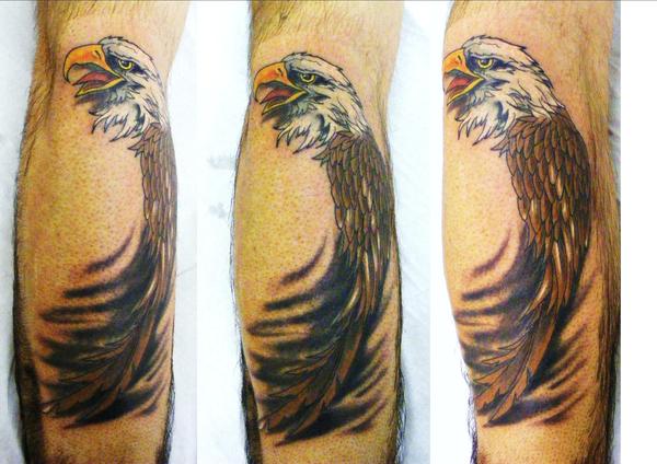 Photo de Tattoo aigle, animaux, tatouage réalisé par Eastern Tattoo