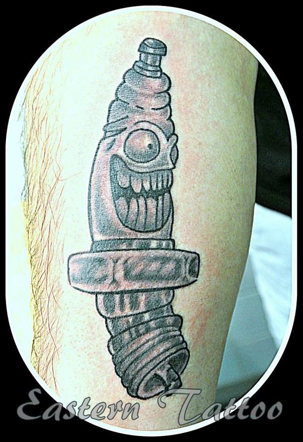 Photo de tattoo fun, tatouage, bougie réalisé par Eastern Tattoo