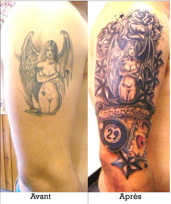 Photo de tattoo old school, old school, tatouage réalisé par Eastern Tattoo